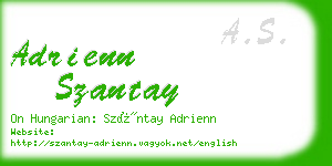 adrienn szantay business card